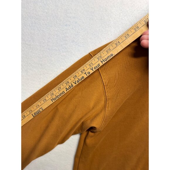 Love Olive Co Womens Mustard Brown Crew Neck Long Sleeve Sweatshirt Large - Picture 6 of 9